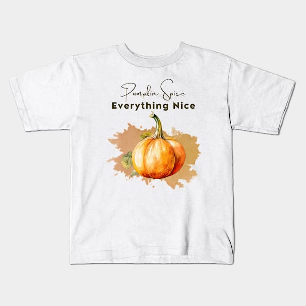 Pumkin spice, everything nice! Kids T-Shirt by Sura